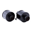 Heater boxes, black - Pair – Porsche 356B / 356C