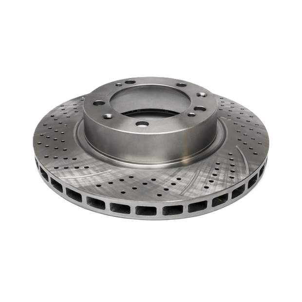 Front brake disc, drilled. Porsche 944 / 928