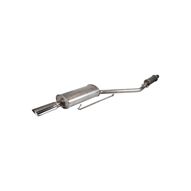 Muffler, original version, stainless steel, with polished tailpipe Porsche 924 2.0L 1976-88