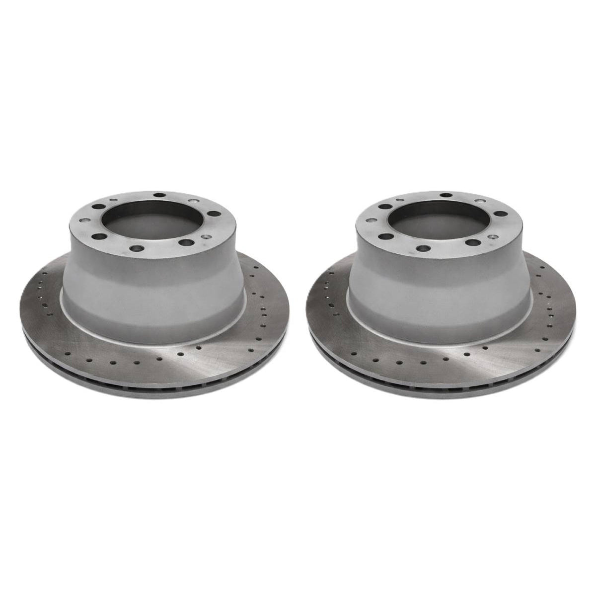 Rear brake discs, drilled (pair). Porsche 944 1986–89 2.5 L/2.7 L / 944 1987–88 Turbo
