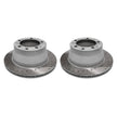 Rear brake discs, drilled (pair). Porsche 944 1986–89 2.5 L/2.7 L / 944 1987–88 Turbo