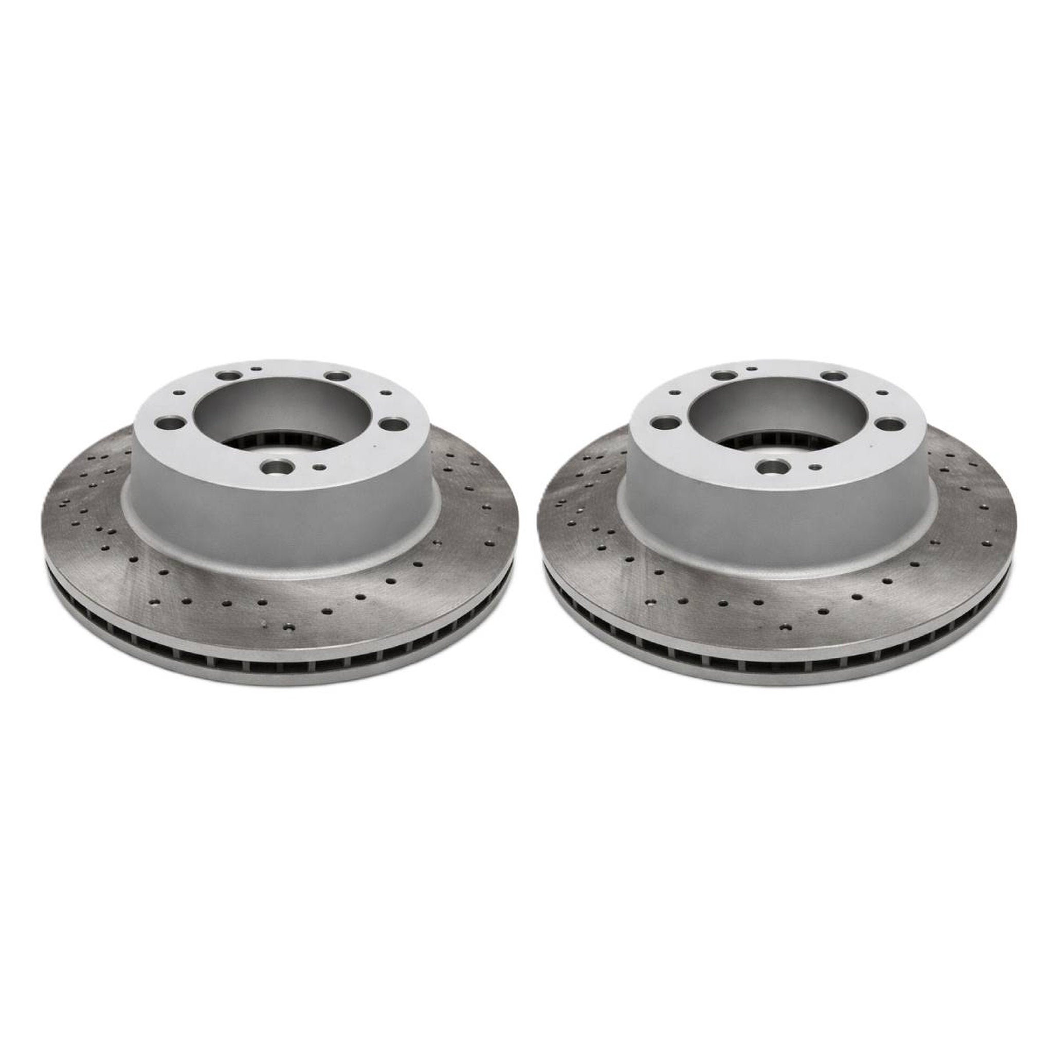 Rear brake discs, drilled (pair). Porsche 944 Turbo / 928S4 / 928GTS