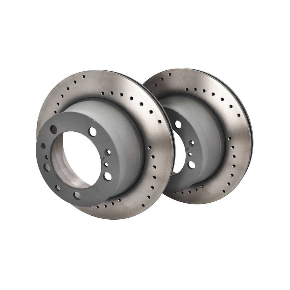 Sebro Sport Brake Discs with Holes (Pair) Rear Porsche 964 / 944 / 968
