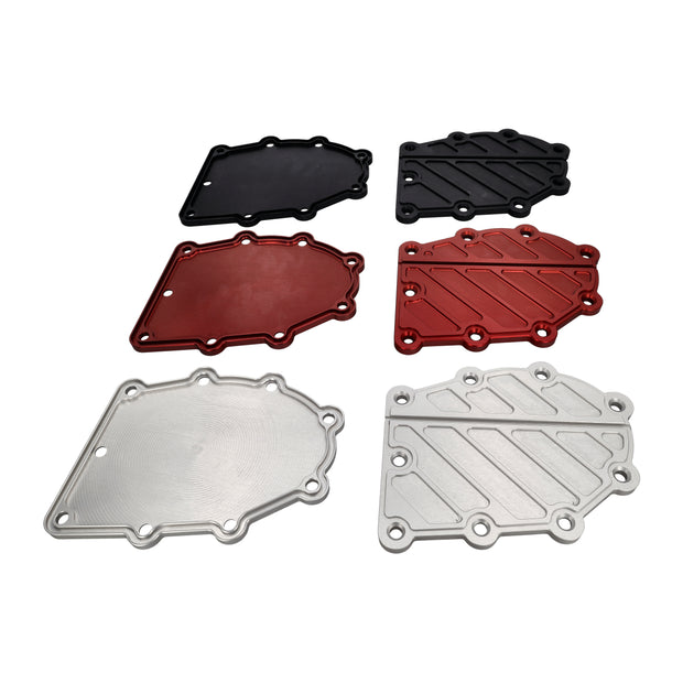 Steuerkettenkastendeckel Aluminium 2 Stück, Porsche 964 / 993, Vorder- und Rückseite