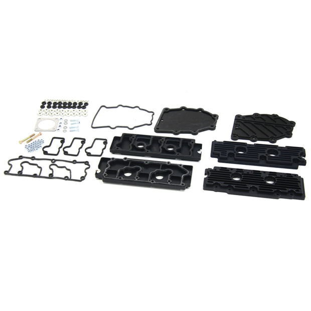 Nockenwellen- & Steuerkettenkastendeckel-Set Aluminium schwarz | Porsche 964 | Kits