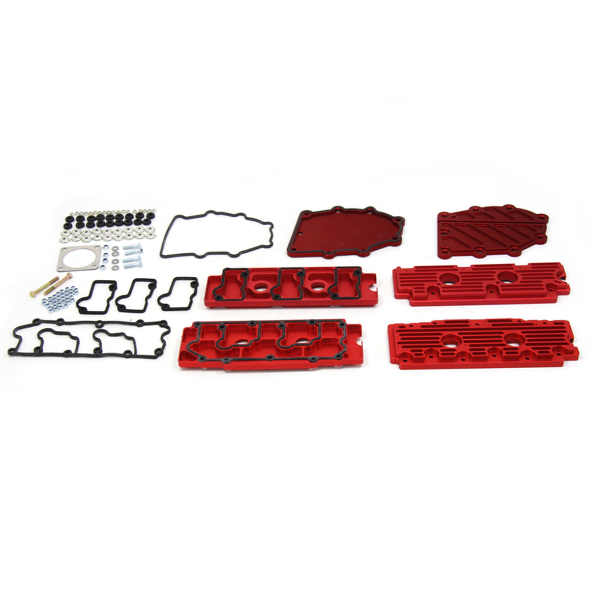 Camshaft & Timing Chain Housing Cover Set Aluminum Red | Porsche 964 | Kits