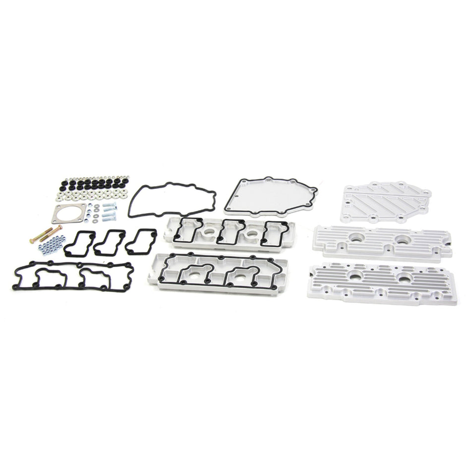 Nockenwellen- & Steuerkettenkastendeckel-Set Aluminium silber | Porsche 964 | Kits