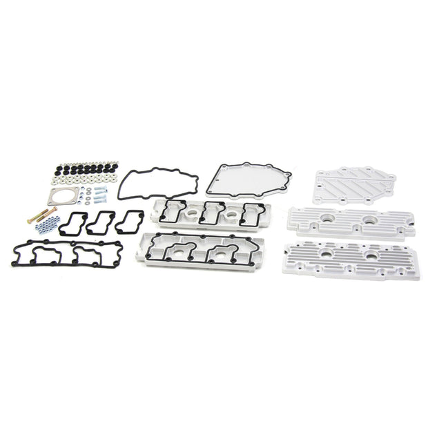 Nockenwellen- & Steuerkettenkastendeckel-Set Aluminium silber | Porsche 964 | Kits