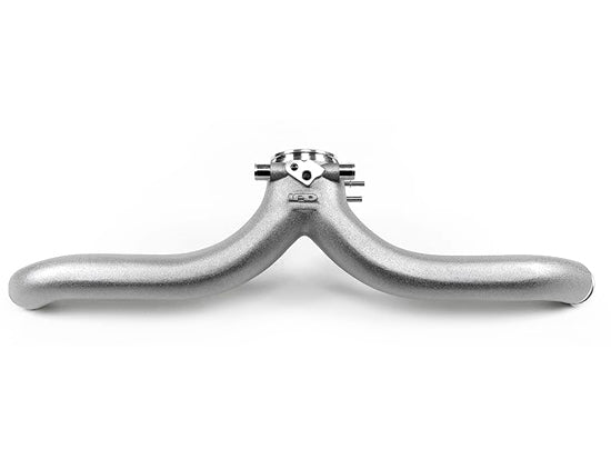 High-Flow Aluminum Y-Pipe for Intake Plenum. Porsche 997.2 Turbo IPD