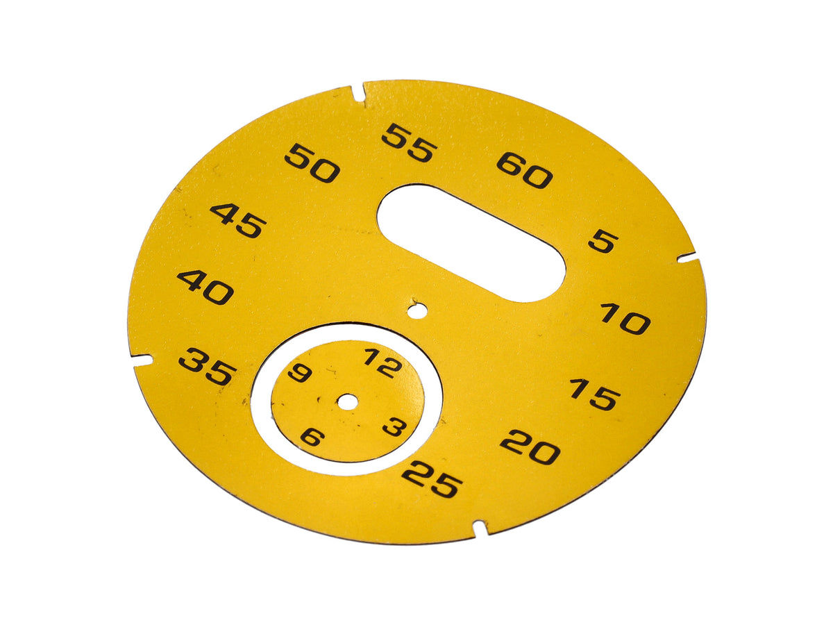 Sport Chrono stopwatch dial, Speed Yellow – Koblenz – Porsche 718 Boxster / Cayman