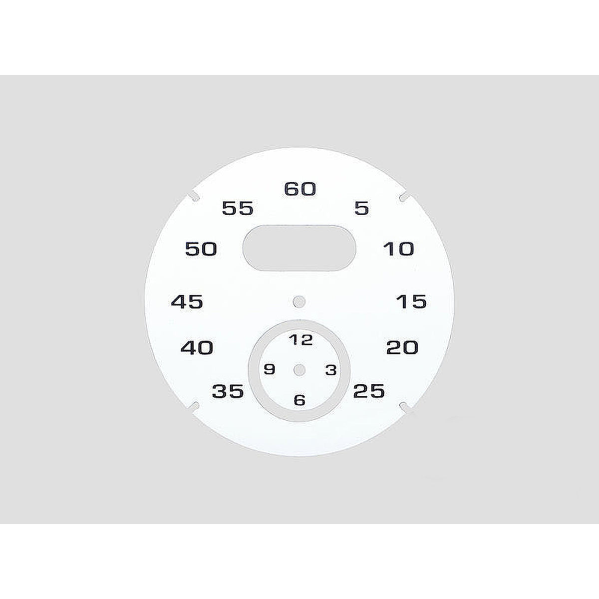 Dial for the Sport Chrono instrument, white. Porsche 997 / 991 / Boxster / Cayman / Panamera