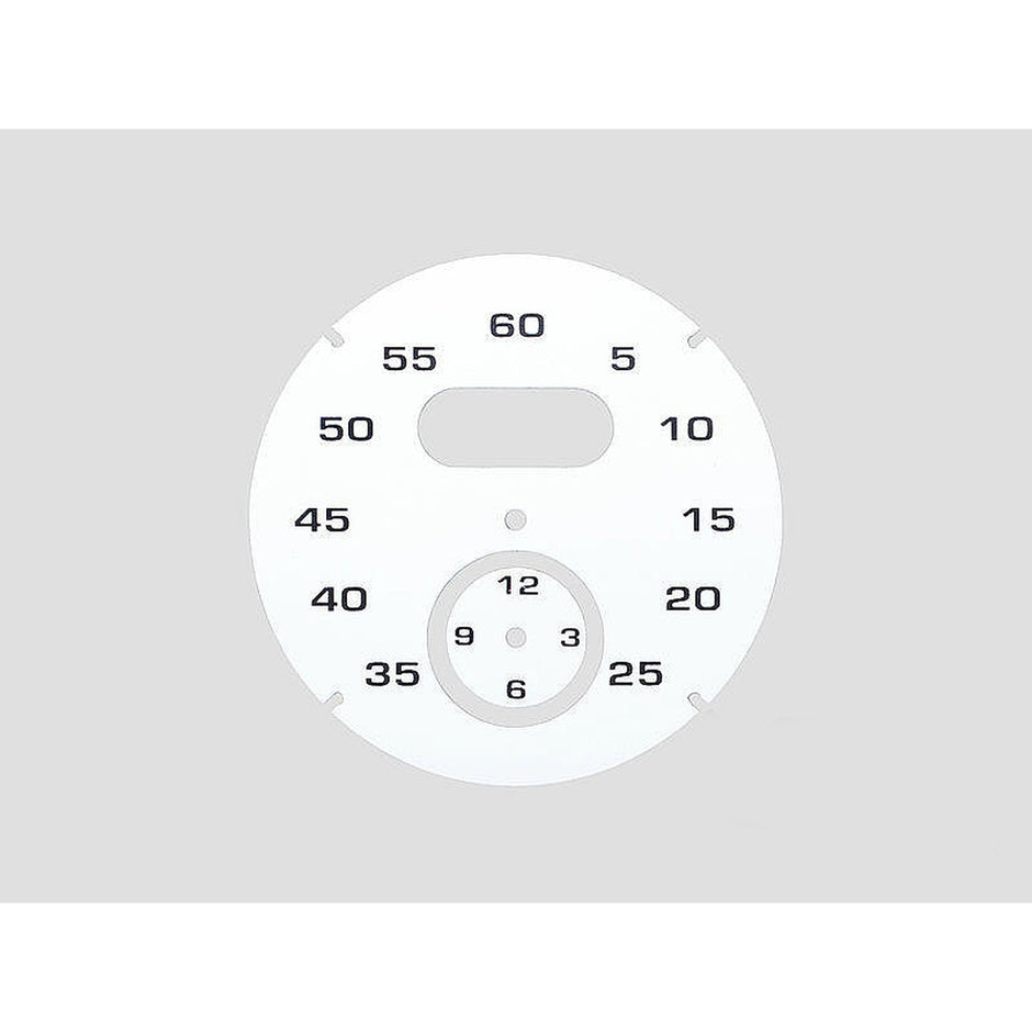 Dial for the Sport Chrono instrument, white. Porsche 997 / 991 / Boxster / Cayman / Panamera