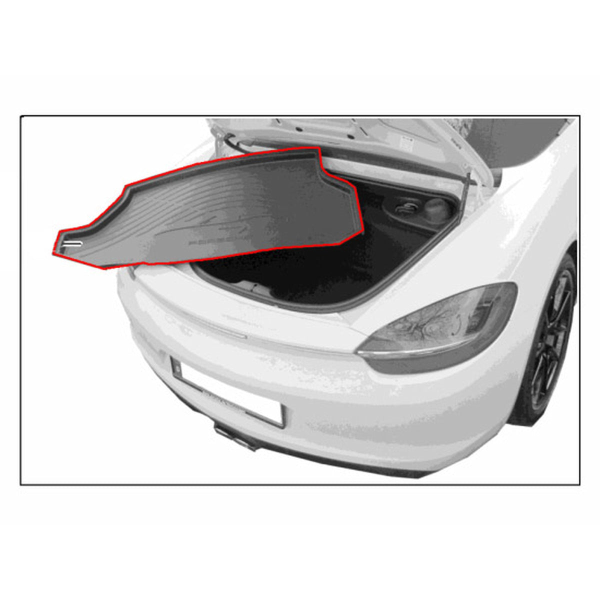 Gepäckraumeinlage hinten – Porsche Boxster/Cayman