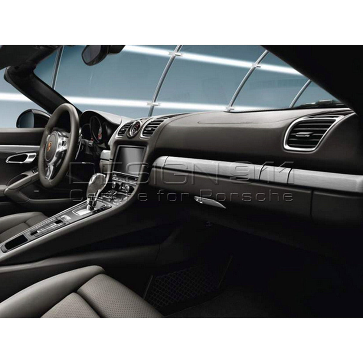 Interior package in brushed aluminum for manual transmission – Porsche Boxster/Cayman