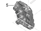 Bremssattel, VORNE. Porsche 997.2 C2/C4 / 991.1 C2/C4 - Porsche Originalteil