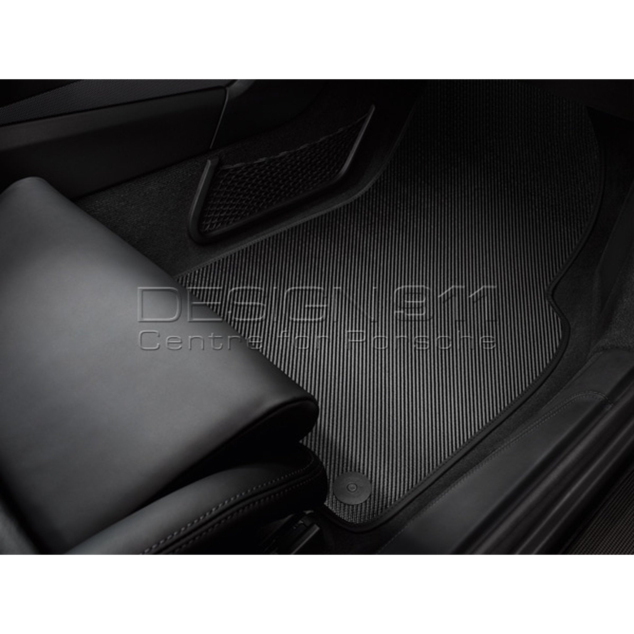 Porsche Genuine Part - Carbon Floor Mats with Leather Trim. Porsche 981 Boxster / Cayman 981C / 991 (911) 2012 >> / 718 Boxster LHD Cars