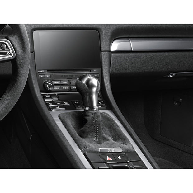 Gear lever in black Alcantara – Porsche Original Part – Porsche 718 Boxster / Cayman