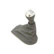Gear lever leather in Graphite Grey with aluminium knob – Porsche Boxster/Cayman