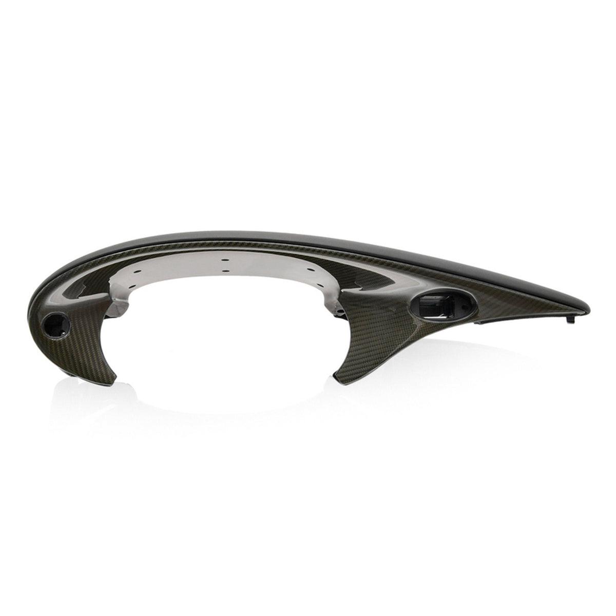 Instrument Cluster Cover, Carbon/Leather, Black – Porsche Boxster/Cayman