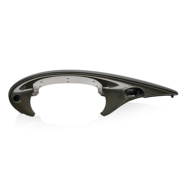 Abdeckung für Kombiinstrument, Carbon/Leder, Schwarz – Porsche Boxster/Cayman