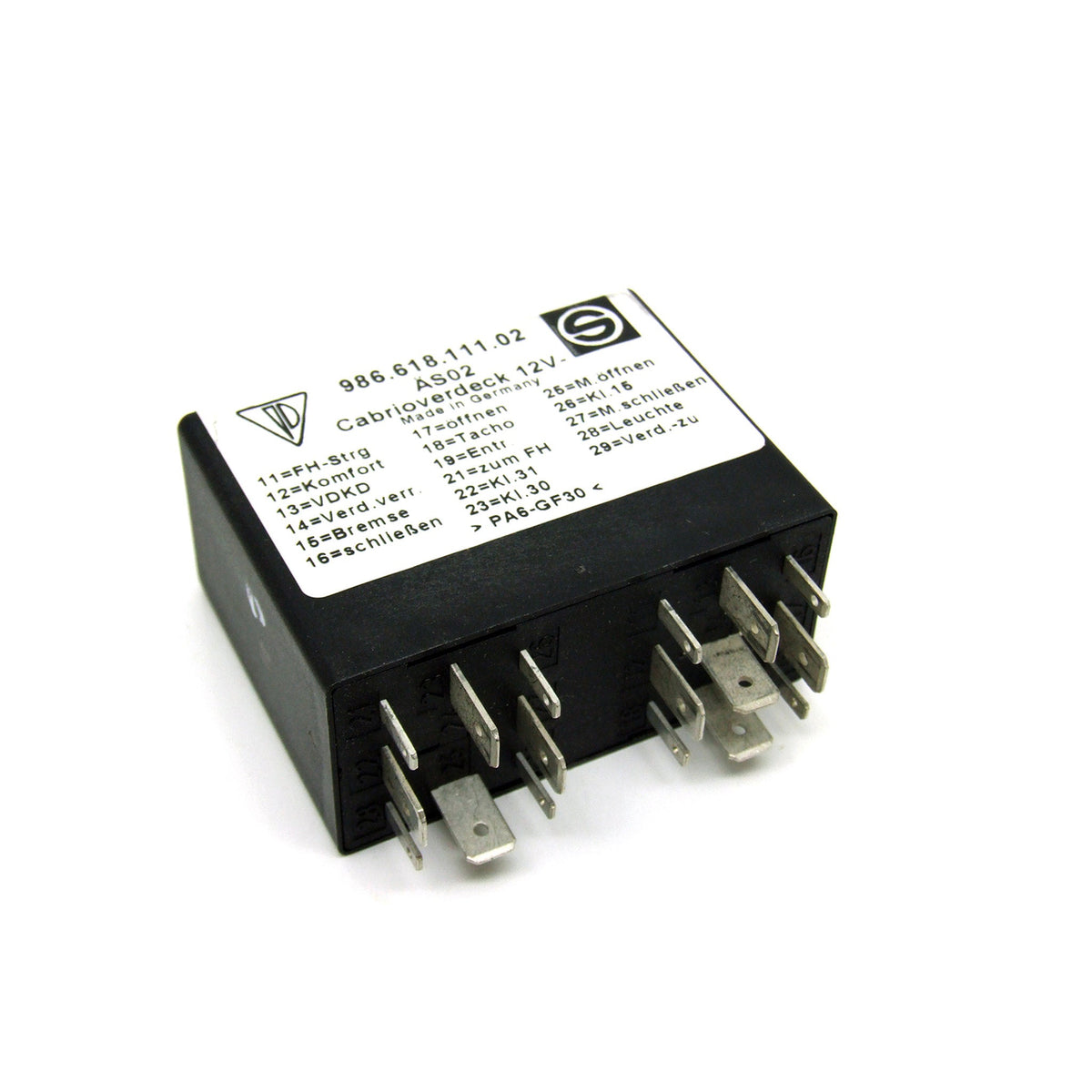 Convertible Top Relay – Porsche Boxster/Cayman