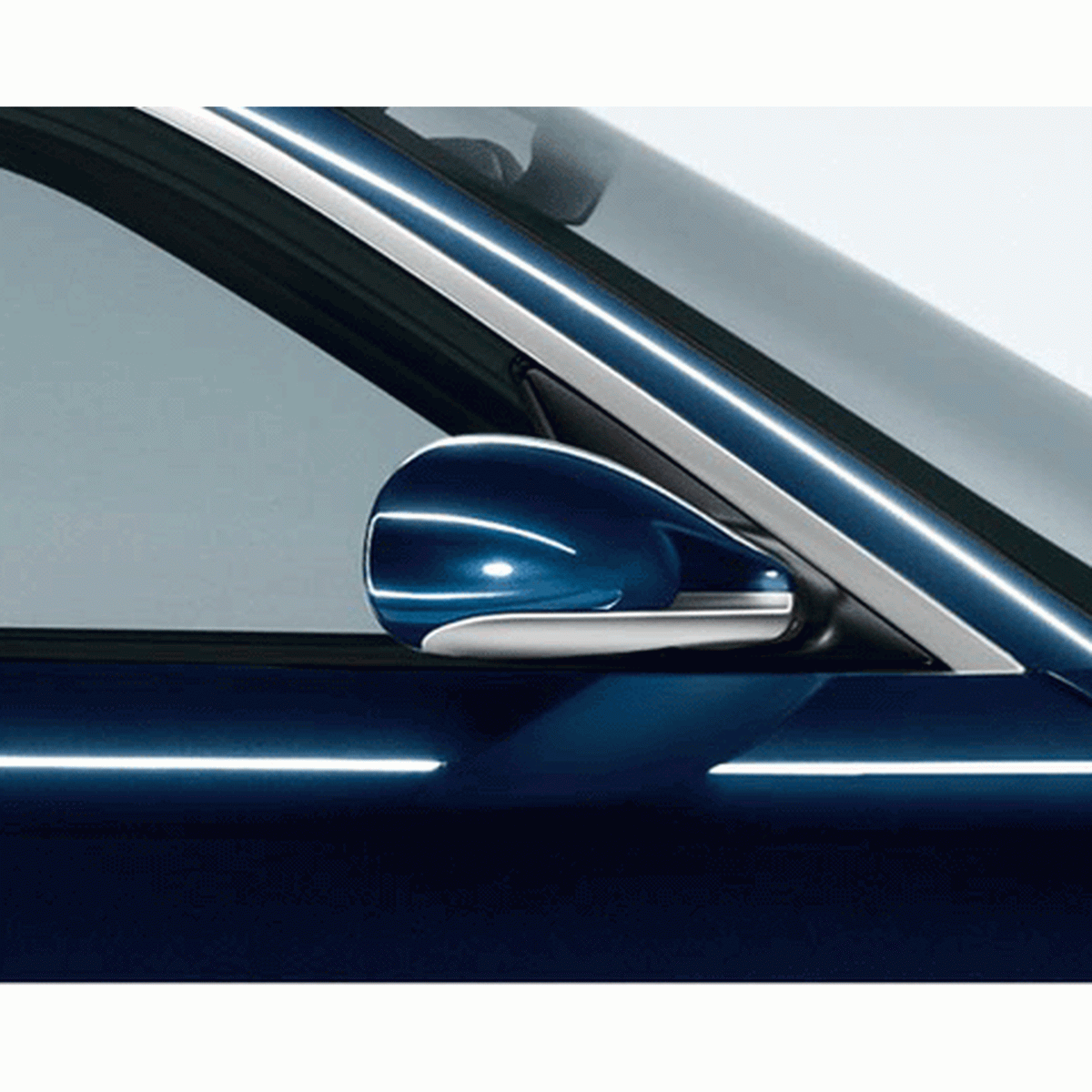 Exterior mirror trims in aluminium look. Porsche 997 / Boxster 987 / Cayman 987C