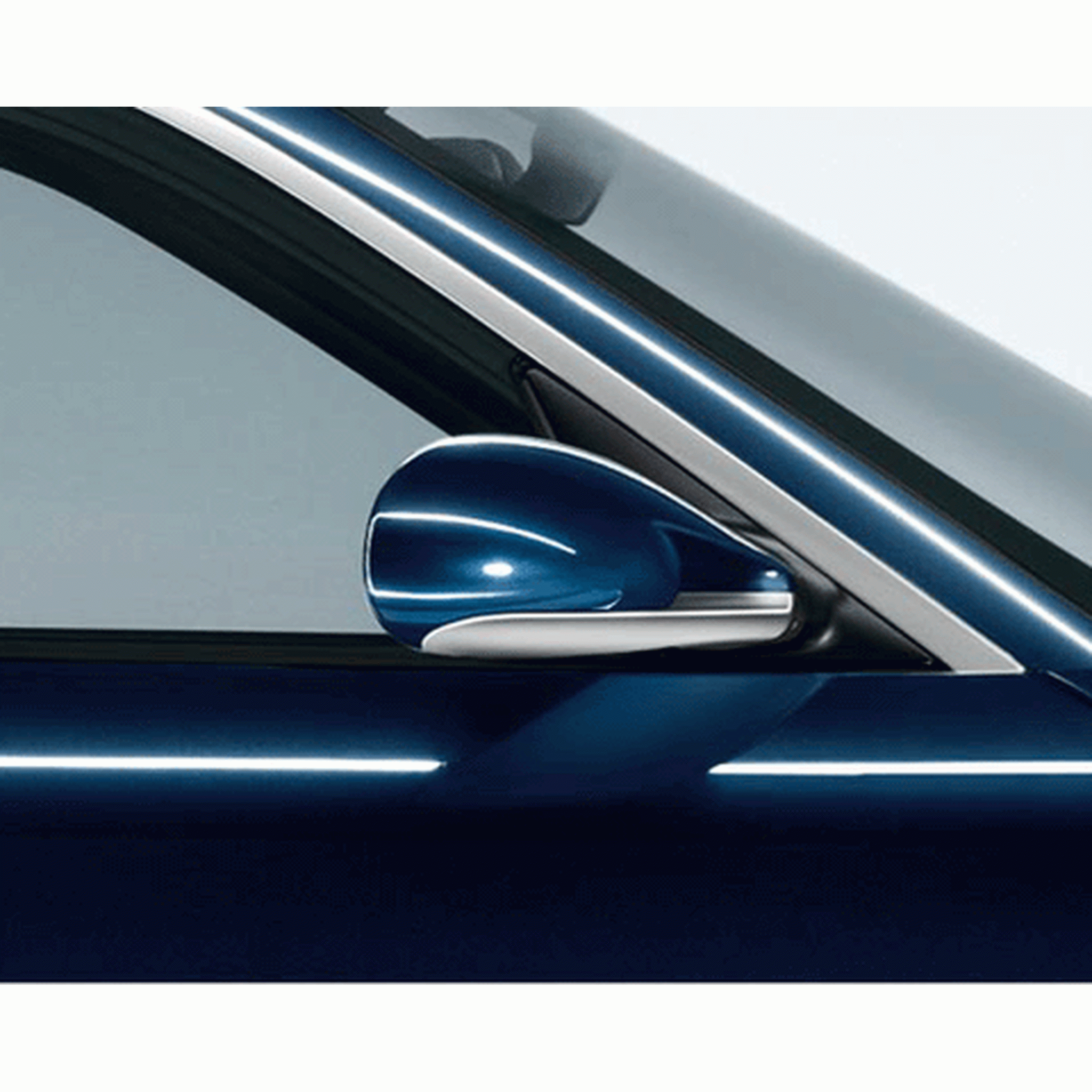 Exterior mirror trims in aluminium look. Porsche 997 / Boxster 987 / Cayman 987C