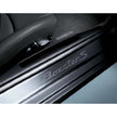 Seitenschwellerleisten in Edelstahl mit Logo – Porsche Boxster/Cayman