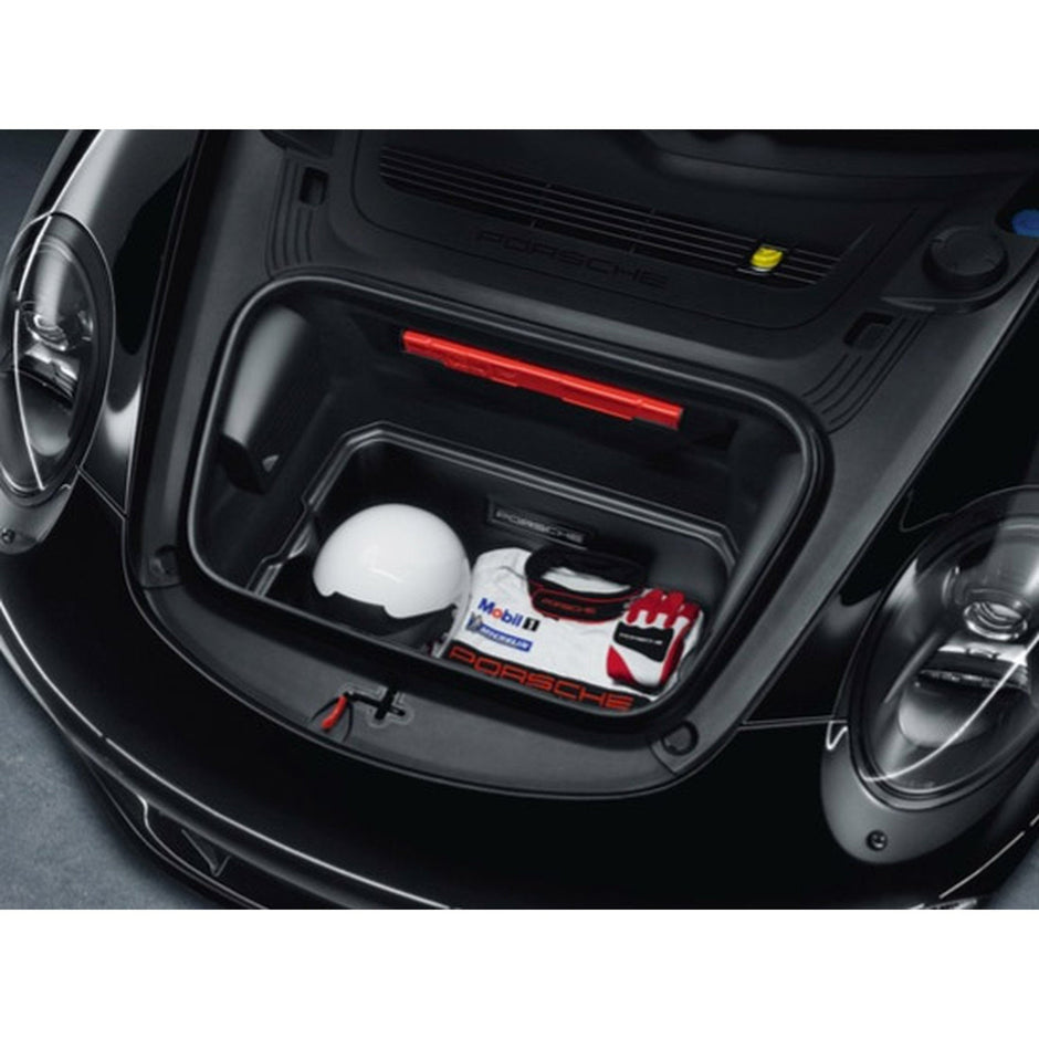 Porsche Originalteil – Gepäckraumauskleidung, vorne. Porsche 991 Turbo