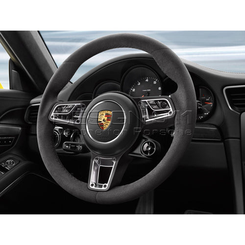 GT Sport Multifunktionslenkrad in Alcantara schwarz – Porsche Originalteil – Porsche 718 Boxster / Cayman