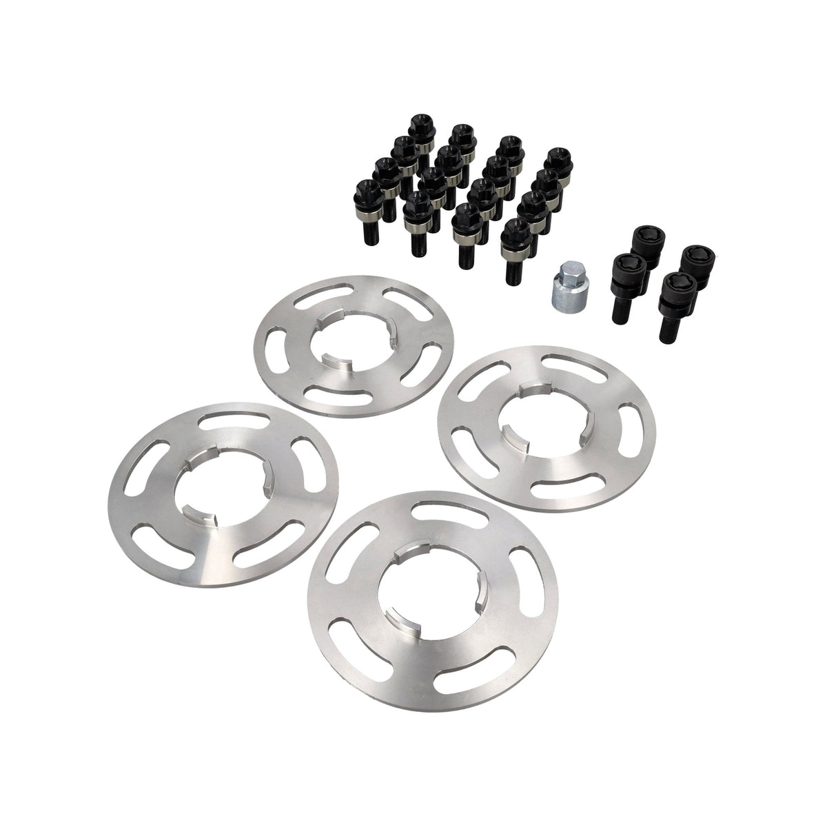 Spurverbreiterung-Set 5mm mit Radschrauben und Radschlosssatz