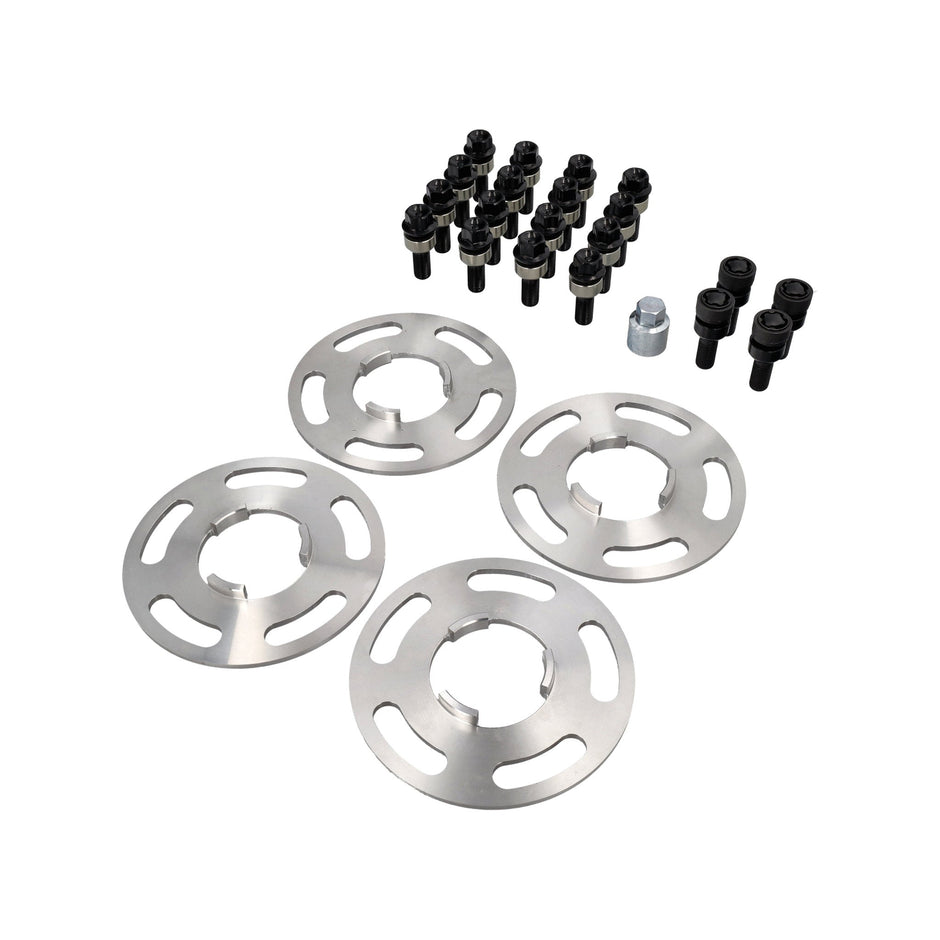 Wheel spacer set 5mm with wheel bolts and wheel lock set