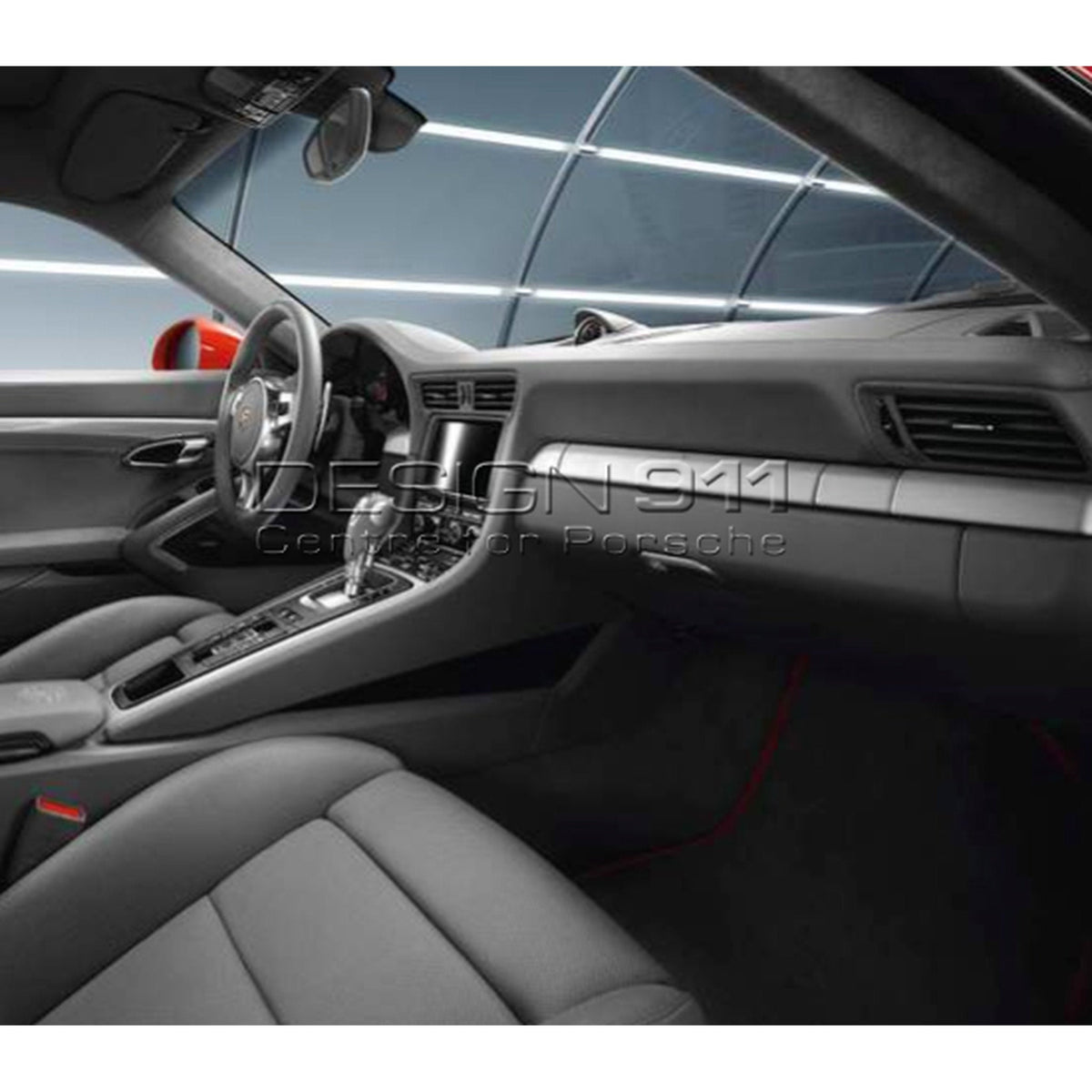 Porsche Original Part – Interior Package in brushed aluminum for manual transmission. Porsche 991