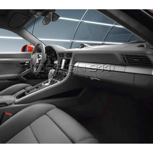 Porsche Original Part – Interior Package in brushed aluminum for manual transmission. Porsche 991