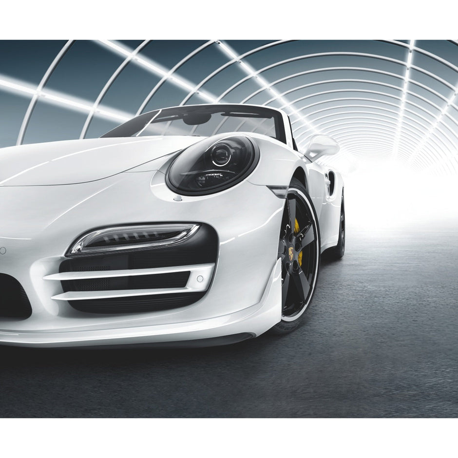 Porsche Originalteil – Lüftungsgitter-Ziersatz vorn und hinten grundiert. Porsche 991.1 Turbo S / Turbo S Cabriolet