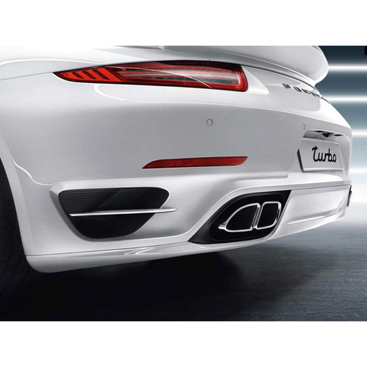 Porsche Originalteil – Stoßfängerschürze hinten. Porsche 911 (991.1) Turbo >>2016