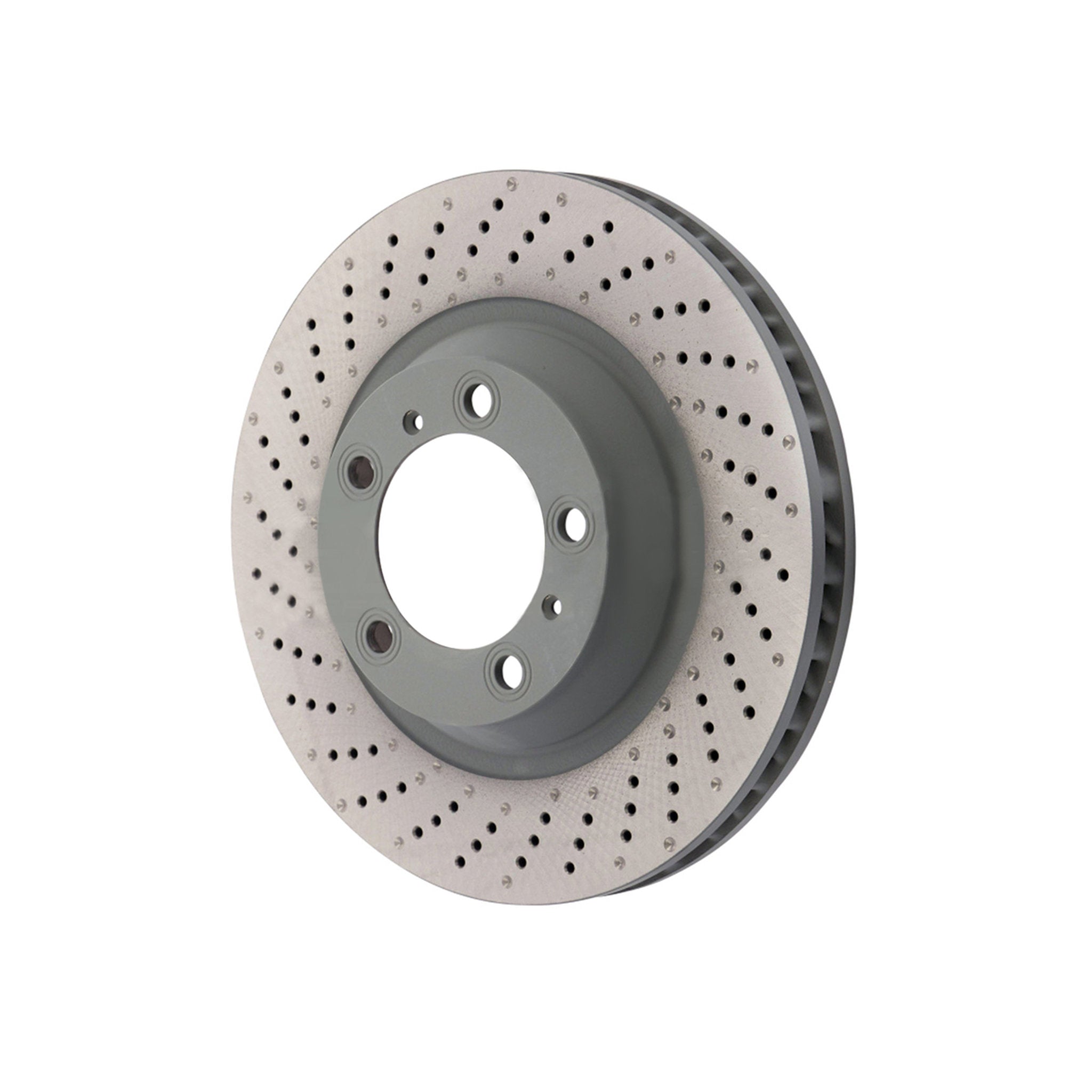 Front brake disc, drilled monoblock, 340 x 34 mm. Porsche 991 S 3.8 l (OE part number 99135140301/99135140401)