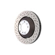 Front brake disc, lightweight, drilled and grooved, 380 x 34 mm. Porsche 991 GT3 (OE part number 99135140582/99135140682)