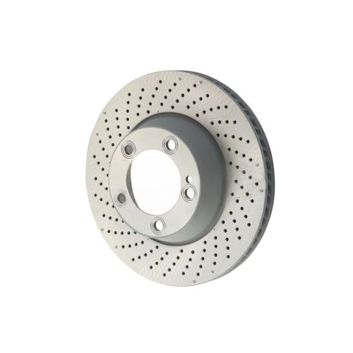 Brake Disc Rear, drilled, Monobloc, 330x28 mm. Porsche 991 C2S