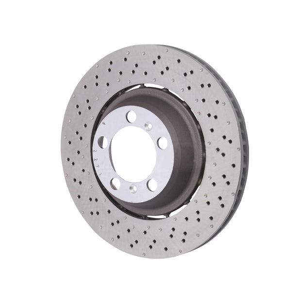 Rear brake disc, lightweight, drilled-grooved, 380x30mm. Porsche 991 GT3