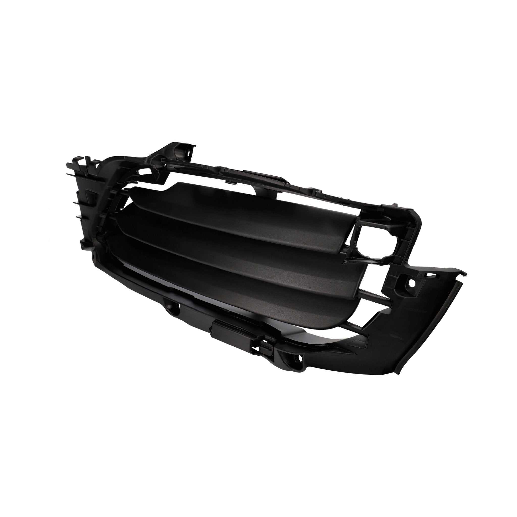 Side air ducting for the front bumper, lamella package, matte black. Porsche 991.2 Carrera