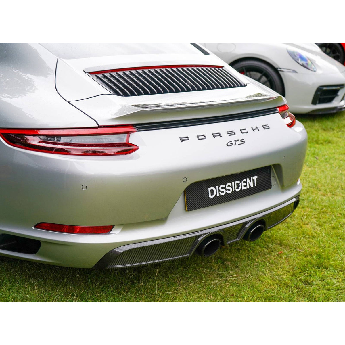 Heckdiffusor Carbon. Porsche 991.2 mit Sportauspuff