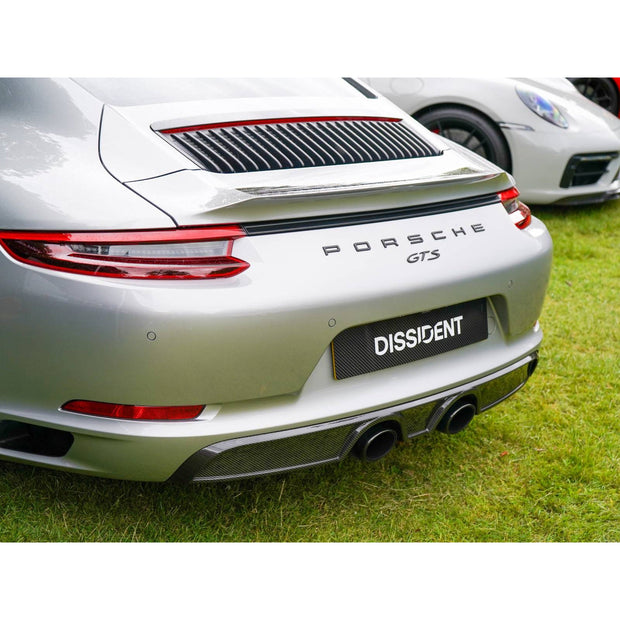 Carbon rear diffuser. Porsche 991.2 with sport exhaust