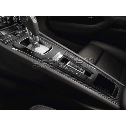 Mittelkonsolenabdeckung in CARBON. Boxster / 981C Cayman / 718 Boxster / 718 Cayman