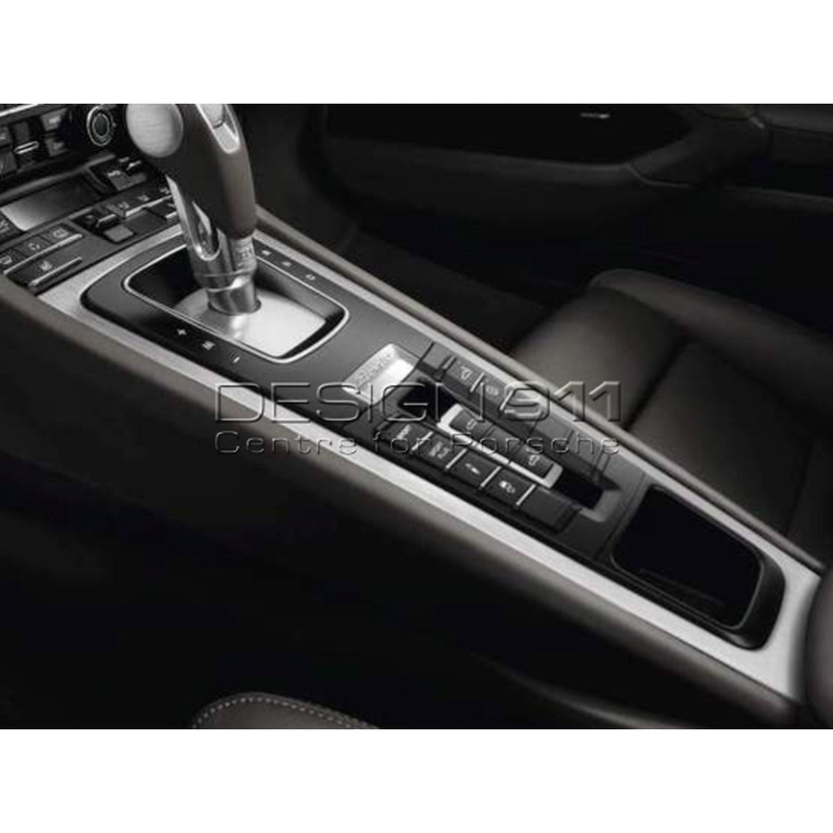 Mittelkonsolenabdeckung aus GEBÜRSTETEM ALUMINIUM – Porsche Boxster/Cayman
