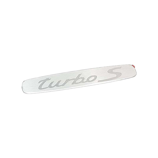 Porsche Genuine Part – Logo Plate for Side Skirt Interior Trim. Porsche 991 Turbo/Turbo S