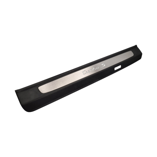 Side sill trim stainless steel, illuminated. Porsche 991 Turbo S