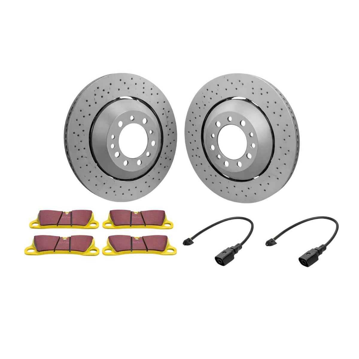 Sport brake discs and pads for the front axle. Suitable for Porsche 991.2 Carrera / Targa 2S / C4S / GTS