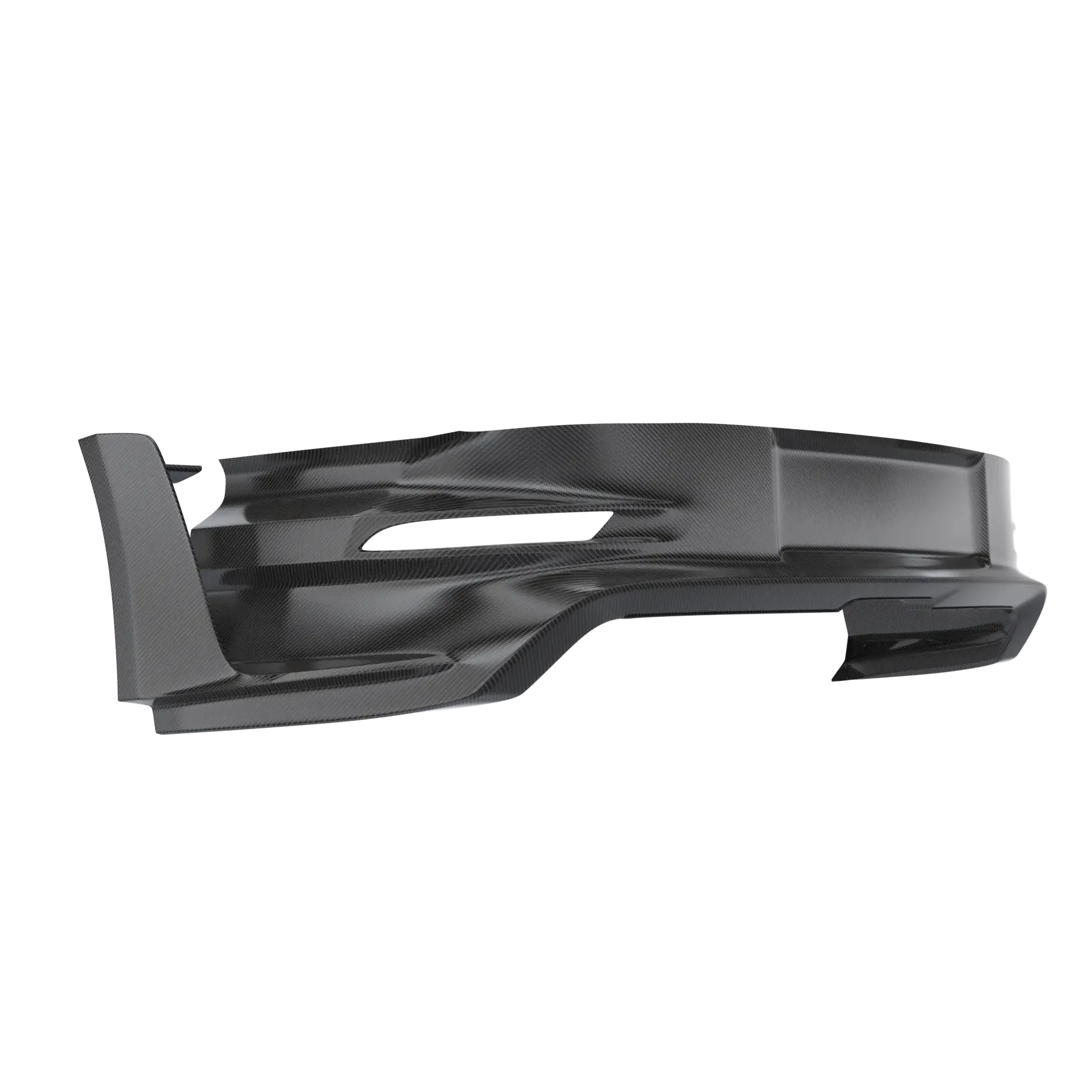 Rear Bumper Insert with Struts, Carbon Fiber Porsche 992