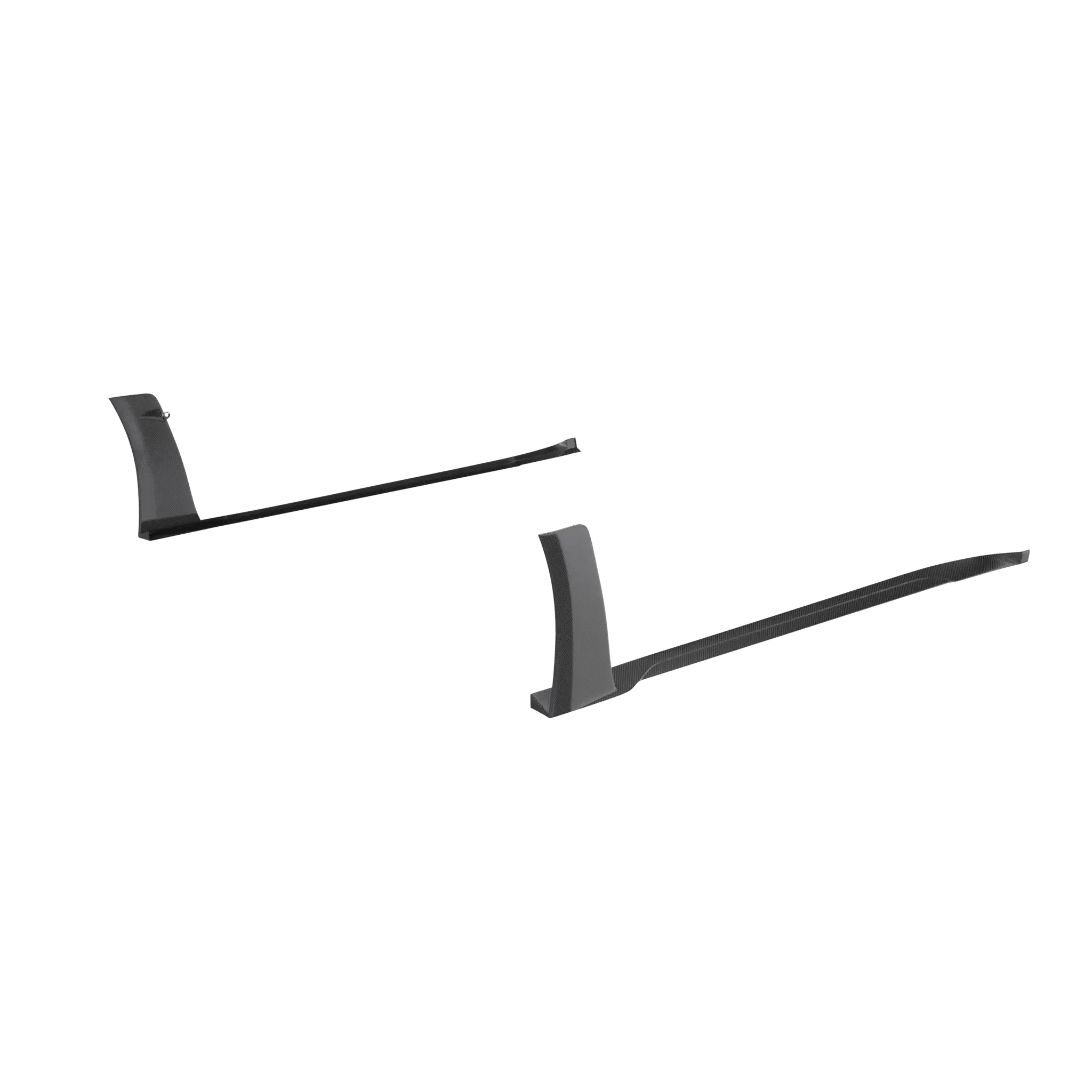 Side Skirt Set with Struts, Carbon Fiber Porsche 992